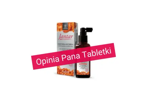 Jantar odżywka-wcierka do skóry głowy z bursztynem. Pan Tabletki poleca tę wcierkę.