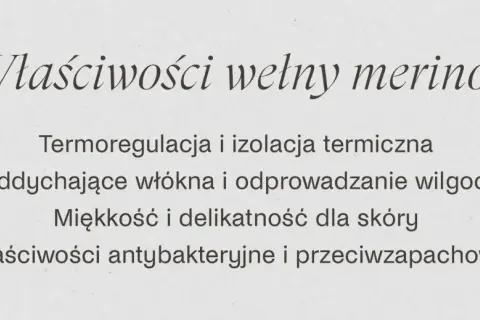 Właściwości wełny merino: termoregulacja, oddychalność, miękkość, antybakteryjność. Poznaj zalety i wady tej wyjątkowej wełny.