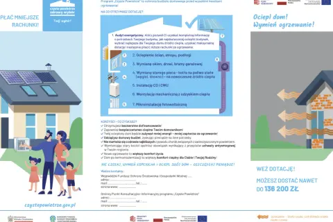 Rodzina cieszy się z czystego powietrza i niższych rachunków, bo od kiedy zakaz palenia węglem w Polsce wszedł w życie, można uzyskać dotację na wymianę ogrzewania i ocieplenie domu.