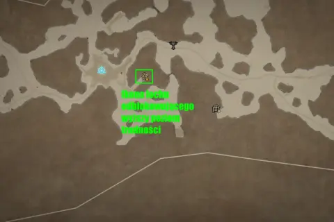 Mapa z gry Diablo 4. Ikona lochu odblokowującego wyższy poziom trudności.