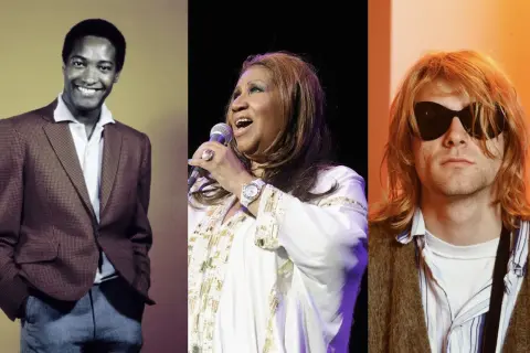 Drei Musiklegenden: Marvin Gaye, Aretha Franklin und Kurt Cobain. Ihre Musik, alte Lieder die jeder kennt, lebt weiter.
