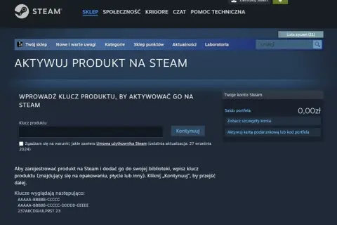 Jak aktywować kartę podarunkową Steam i uniknąć problemów z kodem
