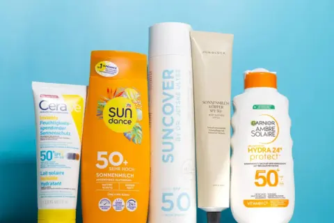 Fünf Sonnencremes, die keinen weißen Film hinterlassen. Mit LSF 50+ für optimalen Schutz.