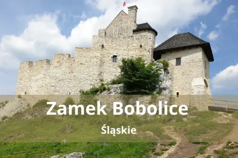 Kamienny zamek Bobolice, niczym z baśni, wznosi się na wapiennym wzgórzu.