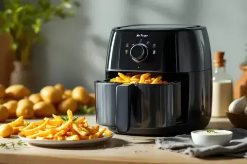 Chrupiące frytki z surowych ziemniaków w air fryerze? Prosty przepis!