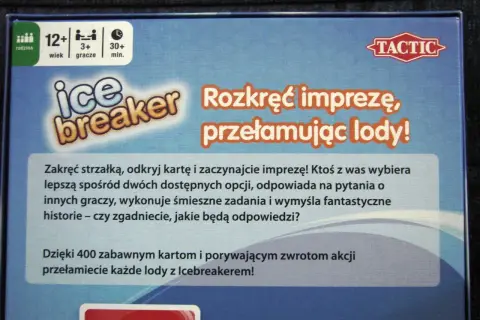 Gra "Icebreaker" Tactic - idealna na gry ze znajomymi w domu. Rozkręć imprezę, przełam lody!