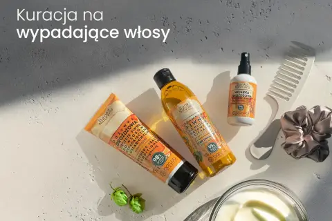 Kuracja na wypadające włosy: odżywka, szampon i wcierka drożdżowe. Naturalne składniki dla mocnych włosów.