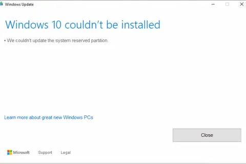 Partycja zarezerwowana Windows: Napraw błąd aktualizacji raz na zawsze