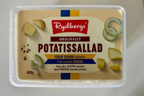 Rydbergs Originalet Potatissallad, 800g. En klassiker som lovar den godaste potatissalladen med färsk svensk potatis.