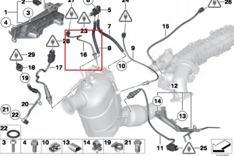 Gdzie jest czujnik temperatury silnika BMW E90 i jak go znaleźć?