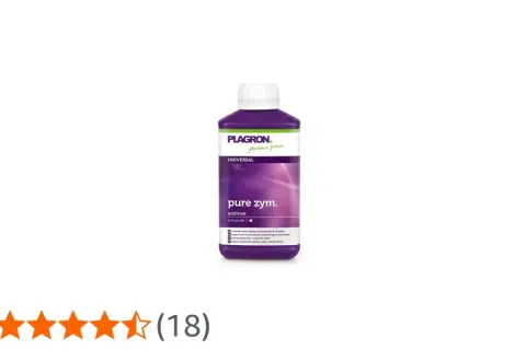 Flacone di Plagron Pure Zym, un additivo universale che, come il cannazym, migliora l'assorbimento dei nutrienti.