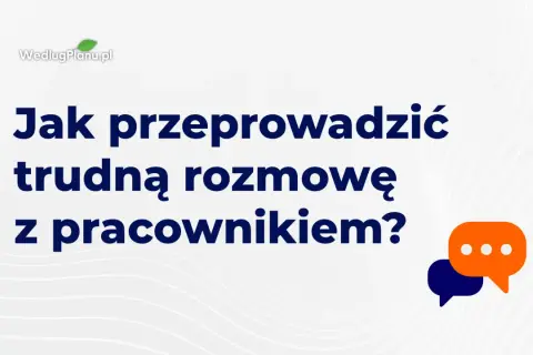Jak przeprowadzić trudną rozmowę z pracownikiem? Poradnik dla menedżerów. Ikony dymków rozmowy.