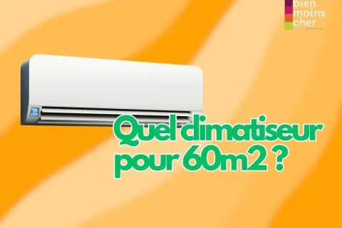 Climatiseur mural blanc. Quel climatiseur pour 60m² ? Calculer la puissance climatisation par m3.