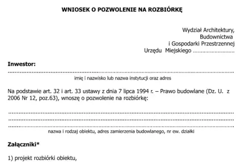 Rozbiórka budynku gospodarczego: zgłoszenie czy pozwolenie? Poradnik