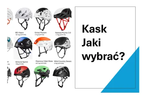 Różne modele kasków górskich: BD-Vapor, Grivel Mutant, Salewa Piuma 3.0, Simond Sprint, Mammut Wall Rider, Wild Country Sessic. Jaki kask w góry wybrać?