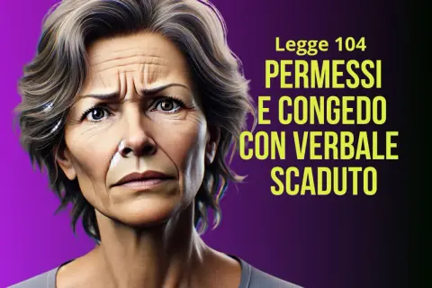 Donna preoccupata per i permessi e congedo con verbale scaduto Legge 104.