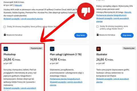 Ile kosztuje Photoshop? Wybierz najlepszy plan i oszczędź!