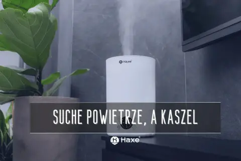 Nawilżacz powietrza Haxe walczy z suchym powietrzem w domu, łagodząc kaszel.