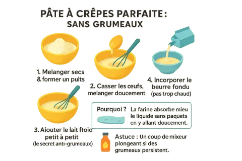Crêpes parfaites : les ingrédients clés et astuces de pro pour les réussir
