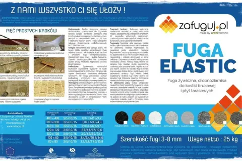 Fuga żywiczna do kostki brukowej i płyt tarasowych. Podłogi epoksydowe z fugą Elastic.