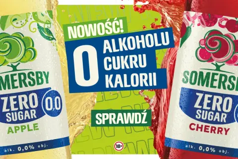 Nowość! Somersby Zero Apple i Cherry – pyszne smaki bez cukru i kalorii. Sprawdź!