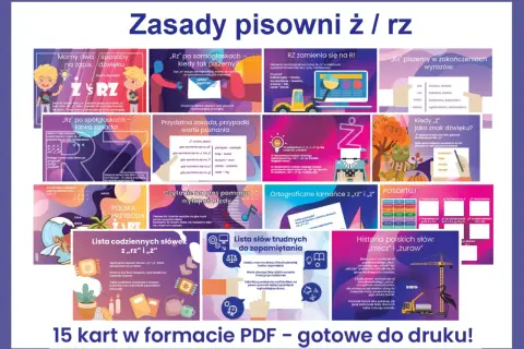 Zasady pisowni ż/rz: „rz" po spółgłoskach, kiedy „ż" brzmi jak „rz", a kiedy „rz" zamienia się na „r". Bodajże, to zasady, które pomagają.