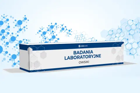 Opakowanie badań laboratoryjnych na owsiki w kale.