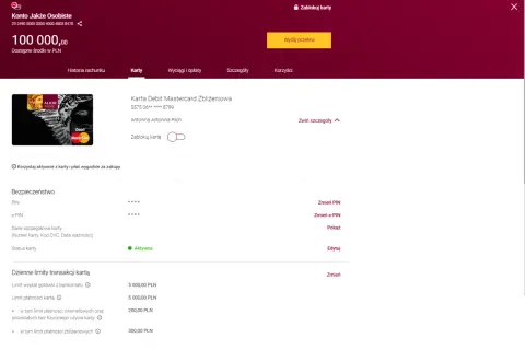 Jak zmienic limity w Alior Bank? Na ekranie zarządzania kartą widzisz dzienne limity transakcji i opcje ich zmiany.
