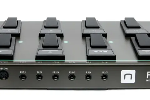 Der Nektar Pacer ist ein MIDI-Fußschalter-Controller mit vielen Pedalen und Reglern für Musikproduktionen.
