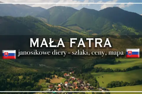 Malá Fatra: malownicza dolina z wioską, otoczona zielonymi wzgórzami i górami. Informacje o szlakach, cenach i mapie.