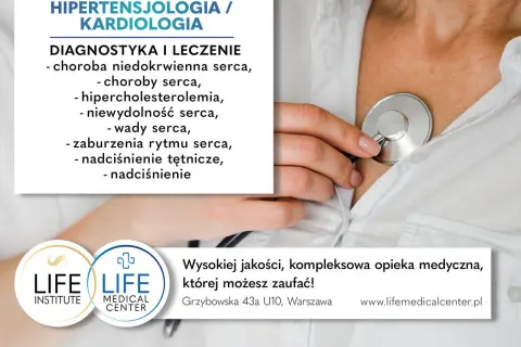 Hipertensjolog z centrum medycznym Life Medical Center oferuje diagnostykę i leczenie chorób serca. Zaufaj specjalistom.