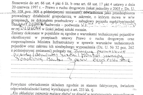 Oświadczenie kiedy auto zostało sprowadzone - jak uniknąć problemów prawnych