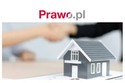 Model domu, uścisk dłoni i logo Prawo.pl. Czy to zapowiedź wywłaszczenia, czy transakcji?