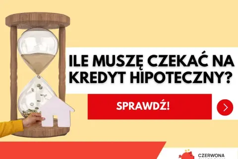 Klepsydra z monetami i domkiem symbolizuje czas oczekiwania. Ile się czeka na decyzję kredytu hipotecznego? Sprawdź!
