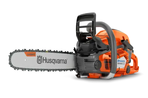 Pomarańczowa piła łańcuchowa Husqvarna 545 Professional. Poznaj jej husqvarna 545 dane techniczne i moc.