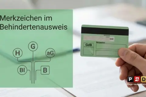 Merkzeichen im Behindertenausweis, wichtig für Menschen mit demenz und schwerbehinderung.