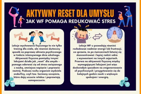 Aktywny reset dla umysłu: WF pomaga redukować stres, poprawia koncentrację i samopoczucie.