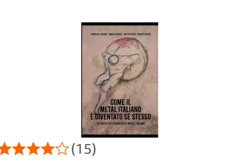 Copertina libro "Come il metal italiano è diventato se stesso", 50 dischi per conoscere le band metal italiane.
