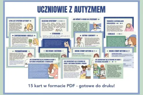 Uczniowie z autyzmem: poznaj spektrum, stimowanie, echolalię i mocne strony. Zrozumienie syndromu autyzmu to klucz do wsparcia.