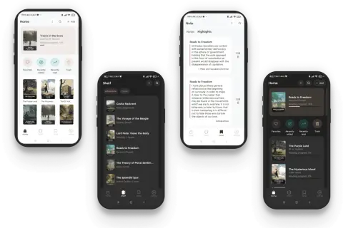 Koodo Reader : une bibliothèque numérique sur mobile. Affichez vos livres, notes et progrès de lecture.