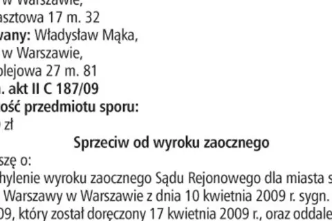 Wyrok zaoczny: Co to jest? Jak się bronić i uniknąć?