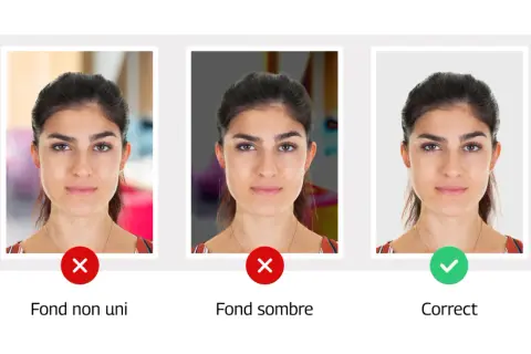 Photo de permis de conduire : fond uni et éclairage correct pour une photo d'identité réussie.
