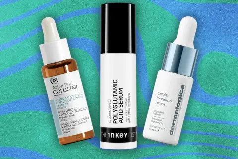 Trois sérums hydratants, dont un avec acide polyglutamique, pour découvrir les bienfaits de l'hydratation intense.