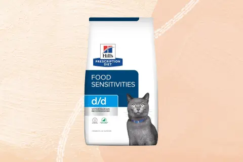 Hill's Prescription Diet d/d - karma dla kota z alergią pokarmową, z kaczką i zielonym groszkiem. Weterynarz poleca.