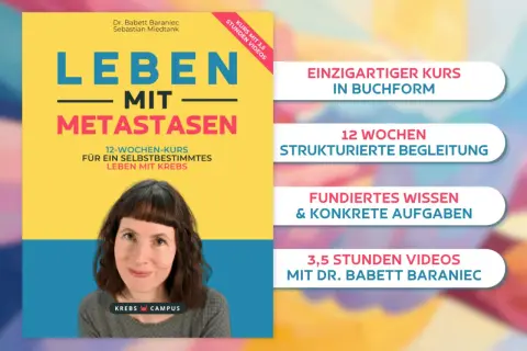 Kurs "Leben mit Metastasen" von Dr. Babett Baraniec erklärt, was sind Metastasen und wie man damit lebt. 12 Wochen, Videos.