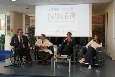 Panel discussion sui **centri eccellenza malattie neuromuscolari** con esperti e rappresentanti.