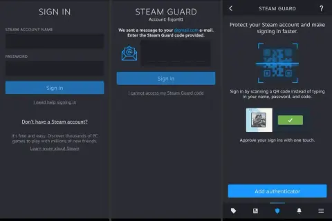 Ekran logowania Steam Guard. Jak zmienić nazwę na Steam? Zaloguj się, wpisz kod lub zeskanuj QR.