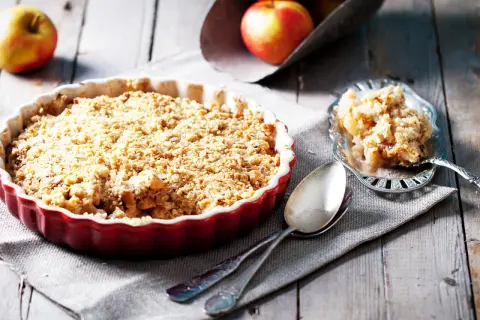 Apple Crumble Rezept: Knusprig-saftig gelingt mühelos