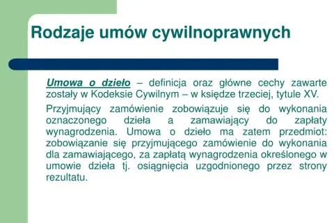 Jakie są rodzaje umów i ich znaczenie w prawie cywilnym?