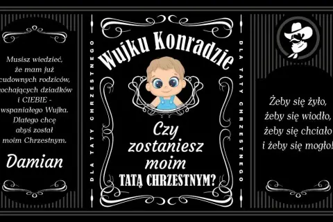 Jak kreatywnie poprosić o bycie chrzestnym z alkoholem?